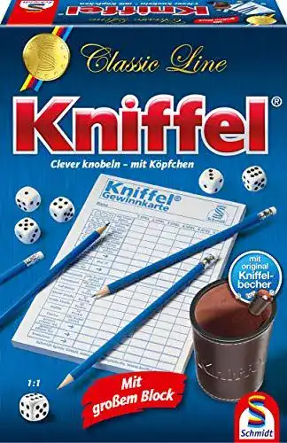 Würfelspiel Kniffel von Schmidt Spiele 49203 Classic Line