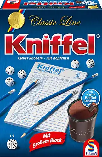 Würfelspiel Kniffel von Schmidt Spiele 49203 Classic Line