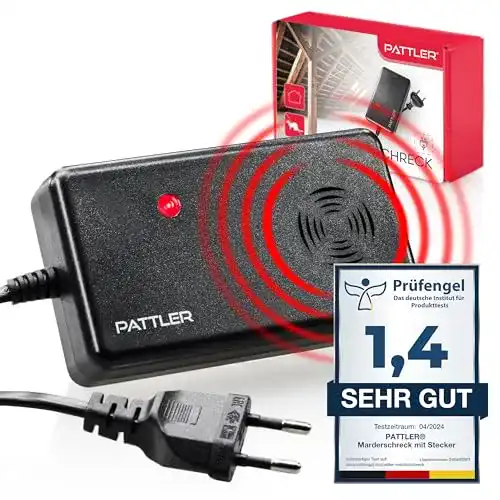 Marderschreck Pattler mit Stecker für 60 m² Dachboden