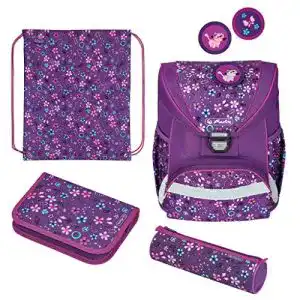 Herlitz Schulrucksack UltraLight Plus mit Blumenmuster 50026807