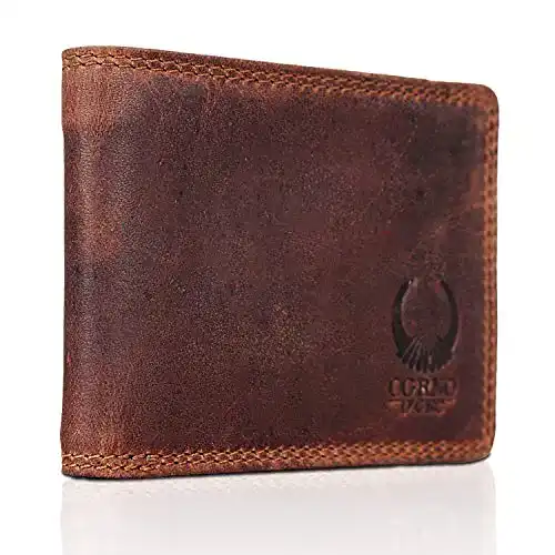 Mini Geldbörse aus Corno d’Oro Leder für Herren, kompakt und funktional