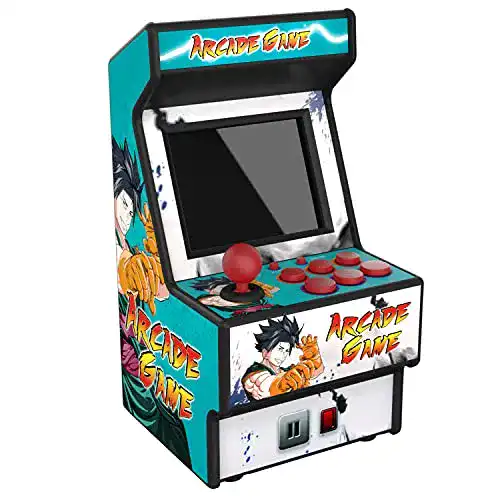 Retro-Spielekonsole Golden Security Mini Arcade Machine mit 156 Spielen
