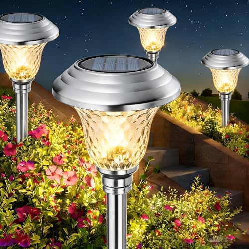 Solarleuchten Beau Jardin 8er Set Solarlampen für Garten und Außenbereich