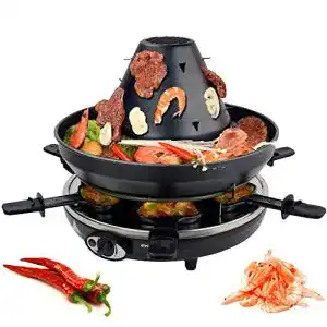 Tatarenhut Syntrox Germany Tischgrill und Raclette für 6 Personen