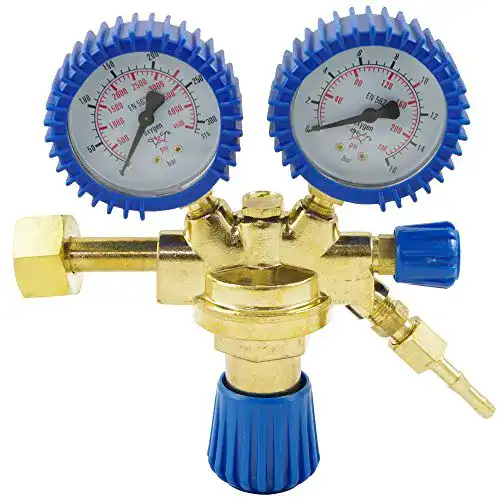 Sauerstoffdruckminderer IPOTOOLS Druckregler für Sauerstoffflaschen G 3/4