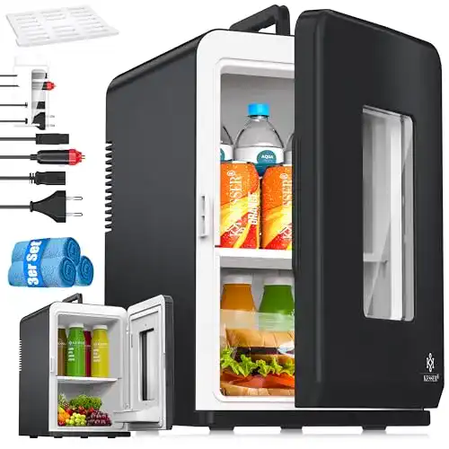 Mini-Kühlschrank Kesser 2in1 für vielseitige Anwendungen