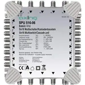 Multischalter 5×16 Axing SPU 516-06 für Satelliten- und Terrestrik-Signale