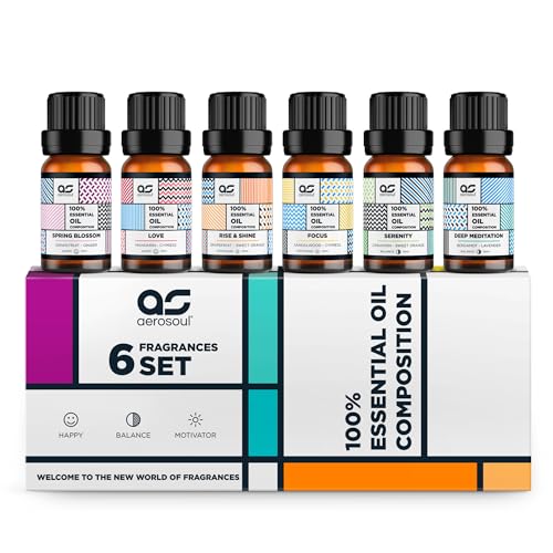 Ätherische Öle Aerosoul Set Fusion – Duftöl für Diffuser 6 x 10 ml