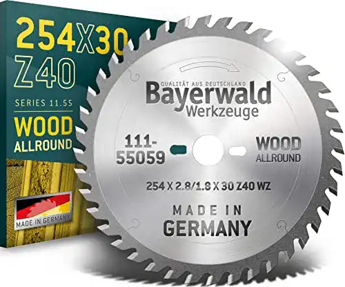 Kreissägeblatt 254×30 mm für Tischkreissägen Made in Germany
