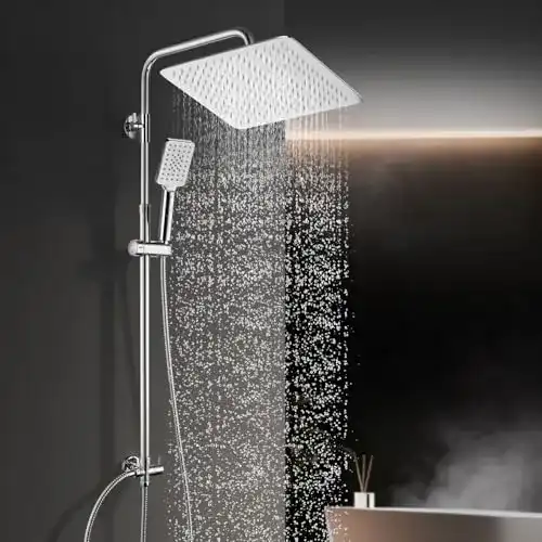 Regendusche ohne Armatur Görbach Edelstahl Duschsystem