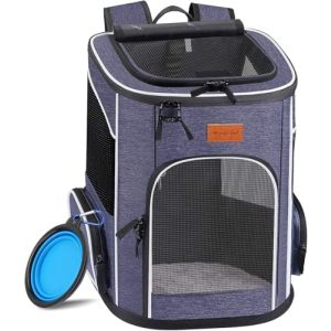 Katzenrucksack Morpilot für Katzen und Hunde, Faltbarer Rucksack mit Belüftung