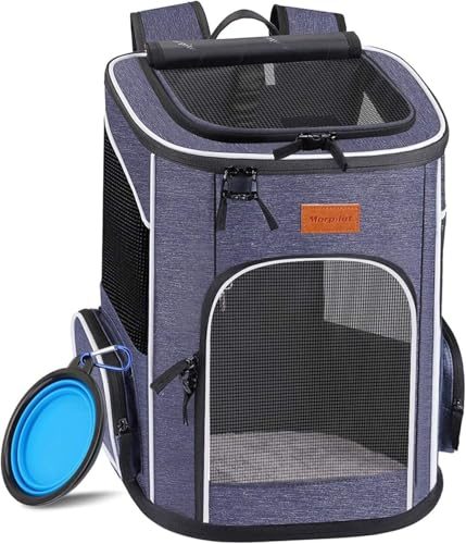 Katzenrucksack Morpilot für Katzen und Hunde, Faltbarer Rucksack mit Belüftung