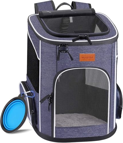 Katzenrucksack Morpilot für Katzen und Hunde, Faltbarer Rucksack mit Belüftung