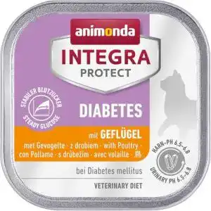 Diabetes Katzenfutter Animonda Integra Protect mit Geflügel 16 x 100 g