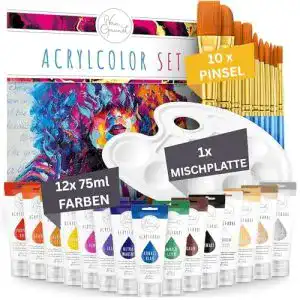 Acrylfarben Set Amandi Van Gaunet mit 16 Farben und 75ml