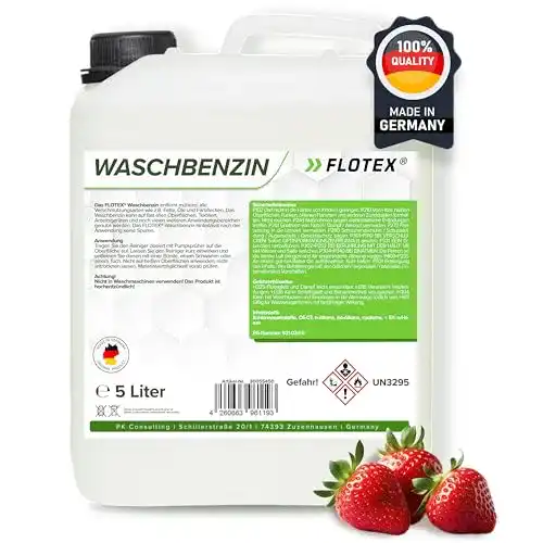 Waschbenzin Flotex 5L Lösungsmittel zur Fleckentfernung