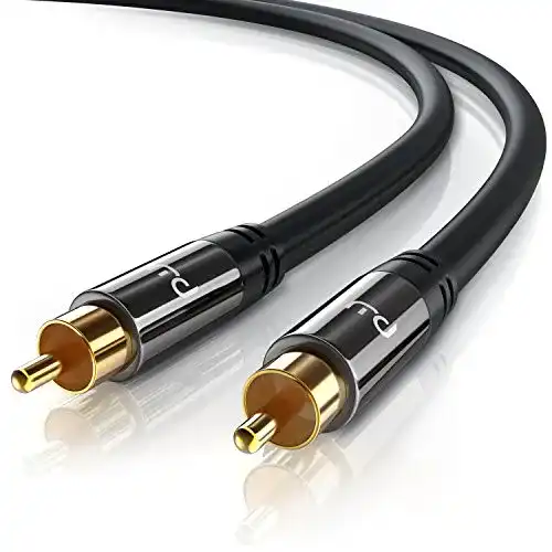 Subwoofer-Kabel CSL-Computer 7,5m RCA Cinchkabel für Audiogeräte