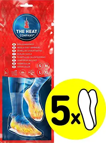 Thermosohlen von The Heat Company – 5 Paar – Größe Small 36-38