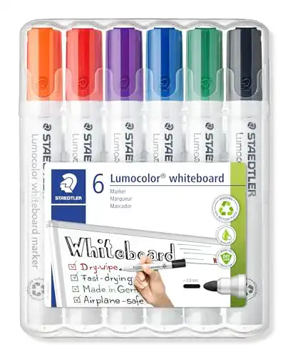 Whiteboard Marker STAEDTLER Lumocolor, trocken und rückstandsfrei