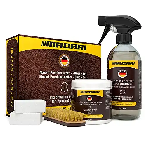 Lederpflege Set Macari 500ml Balsam und 500ml Reiniger