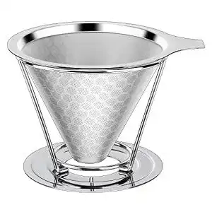 Kaffeefilter aus Edelstahl von Ceuao – Wiederverwendbarer Dauerfilter