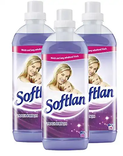 Veganer Weichspüler Softlan Traumfrisch 3 x 1 Liter