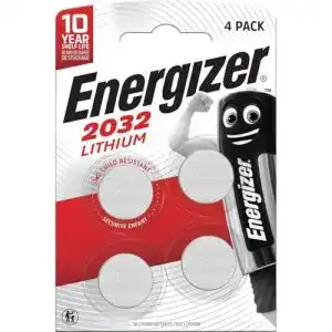 CR2032 Energizer Lithium 3V Knopfzelle – 4 Stück
