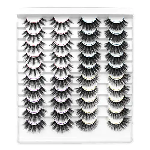 Künstliche Wimpern Set mit 20 Paaren – 3D Falsche Wimpern