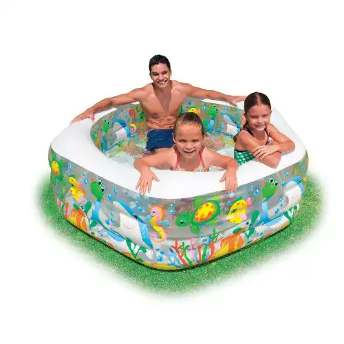 Intex Ocean Reef Pool für Kinder – Aufstellpool 194 x 178 x 61 cm