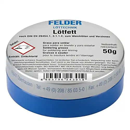 Lötfett Felder Lötmittel Solder Paste 50g Dose