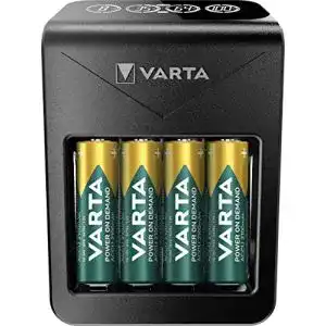 Varta Ladegerät mit 4 AA 2100mAh Akkus für NiMH Akkus und USB Geräte