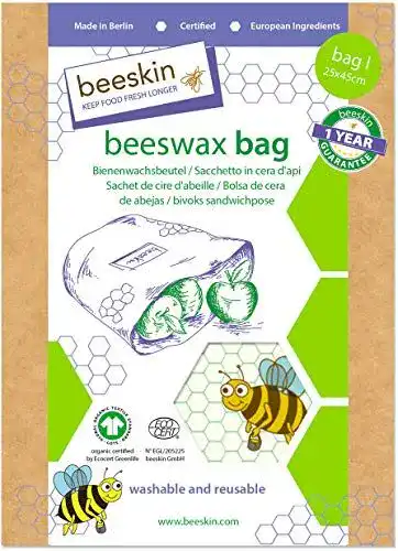 Bienenwachs-Brotbeutel beeskin Beeswax Bag 25×45 cm für Kinder