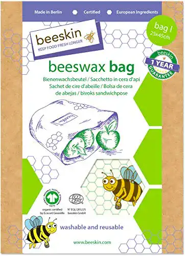 Bienenwachs-Brotbeutel beeskin Beeswax Bag 25×45 cm für Kinder