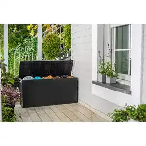 Wasserdichte Auflagenbox von Koll Living Garden 270 Liter in Graphit