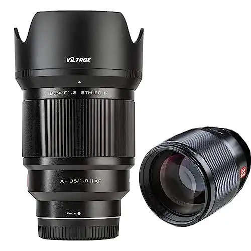 Viltrox 85 mm F1.8 II XF Autofokus-Objektiv für Fuji X-Mount Kameras