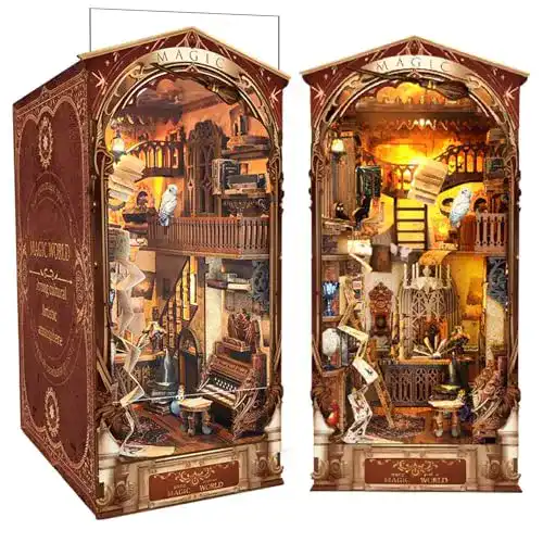 Book Nook Criolpo Kit – DIY Puppenhaus Holz Miniatur Haus Kit