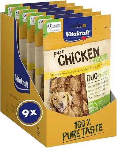 Vitakraft Pure Chicken Veggie Hundeleckerli mit Hühnchen und Karotten