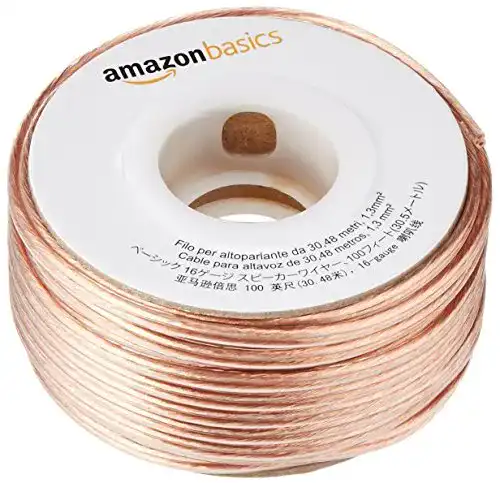 Lautsprecherkabel Amazon Basics 16-Gauge Speaker Wire 30,48 m