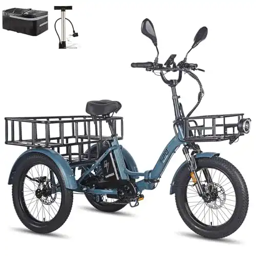 E-Bike-Dreirad Fafrees F20 Mate – Klapprad mit 48V Akku und Fatbike-Reifen