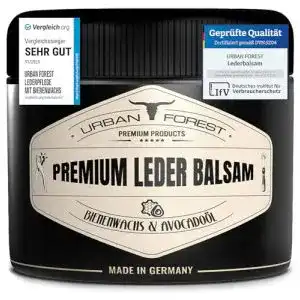 Lederpflege von Urban Forest mit Bienenwachs für Autos
