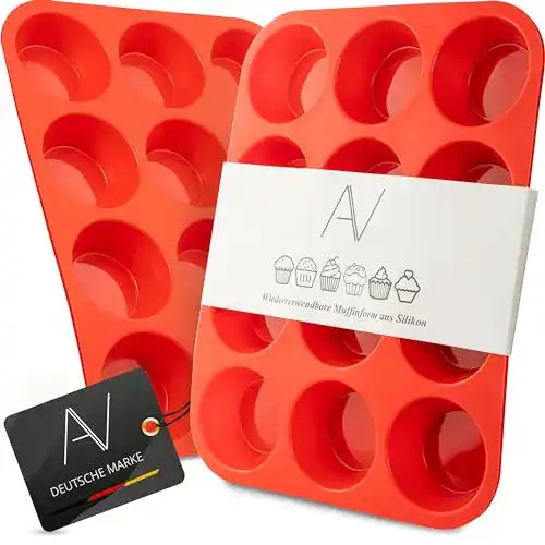 Muffinform Avana Muffinblech aus Silikon für 12 Muffins, BPA-frei