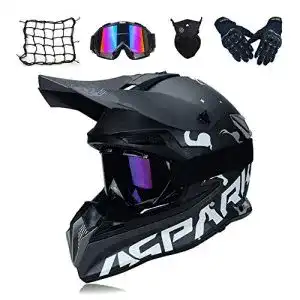 Motocross Helm MRDEAR mit Brille und Handschuhen im Set