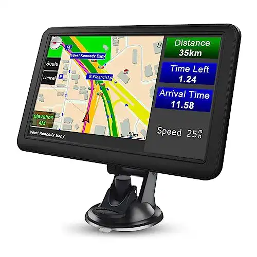 7 Zoll Navigationsgerät AWESAFE mit Bluetooth und Karten für Europa