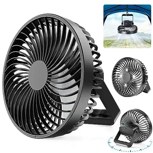 Campingventilator LinjunFa USB Ventilator mit Timer und leisen Betrieb