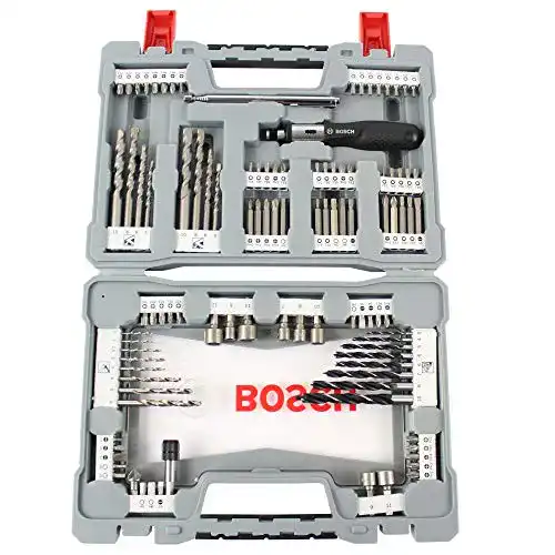 Bohrer-Bit-Set Bosch X-Line 105-teilig für Holz, Stein und Metall