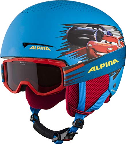 Skihelm Kinder Alpina Zupo Disney Set mit Skibrille, 48-52 cm