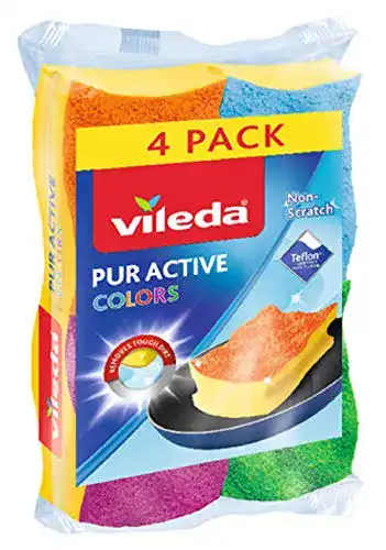 Vileda PurActive Colors Reinigungsschwämme im 4er Pack