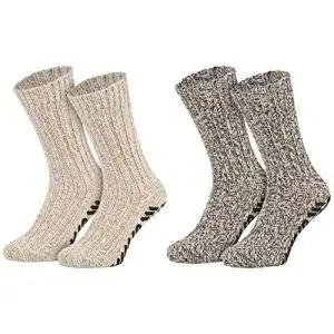 Norweger-Socken Piarini 2 Paar ABS rutschfeste Wintersocken