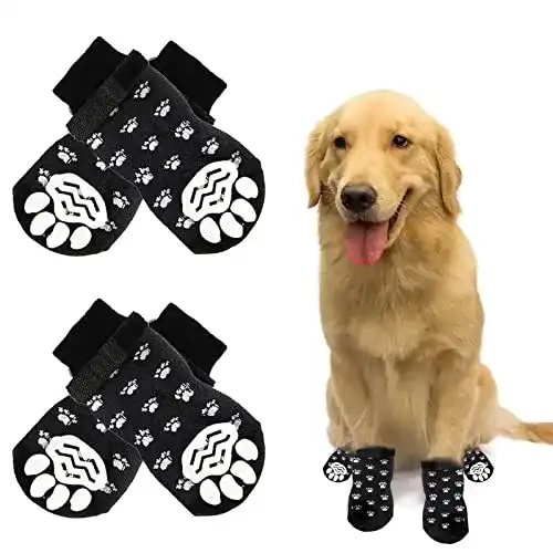 Hundesocken Segminismart Indoor Anti-Rutsch Socken für Hunde