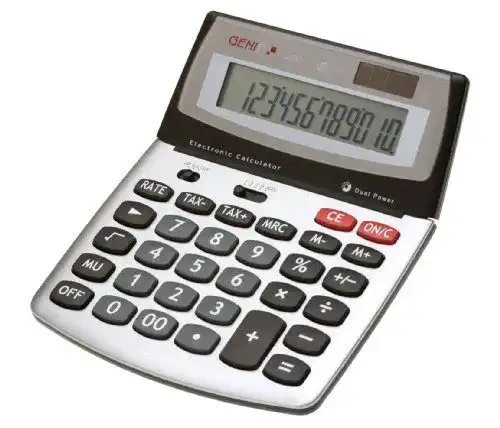 Tisch-Taschenrechner Genie 560 T mit 12-stelliger Anzeige